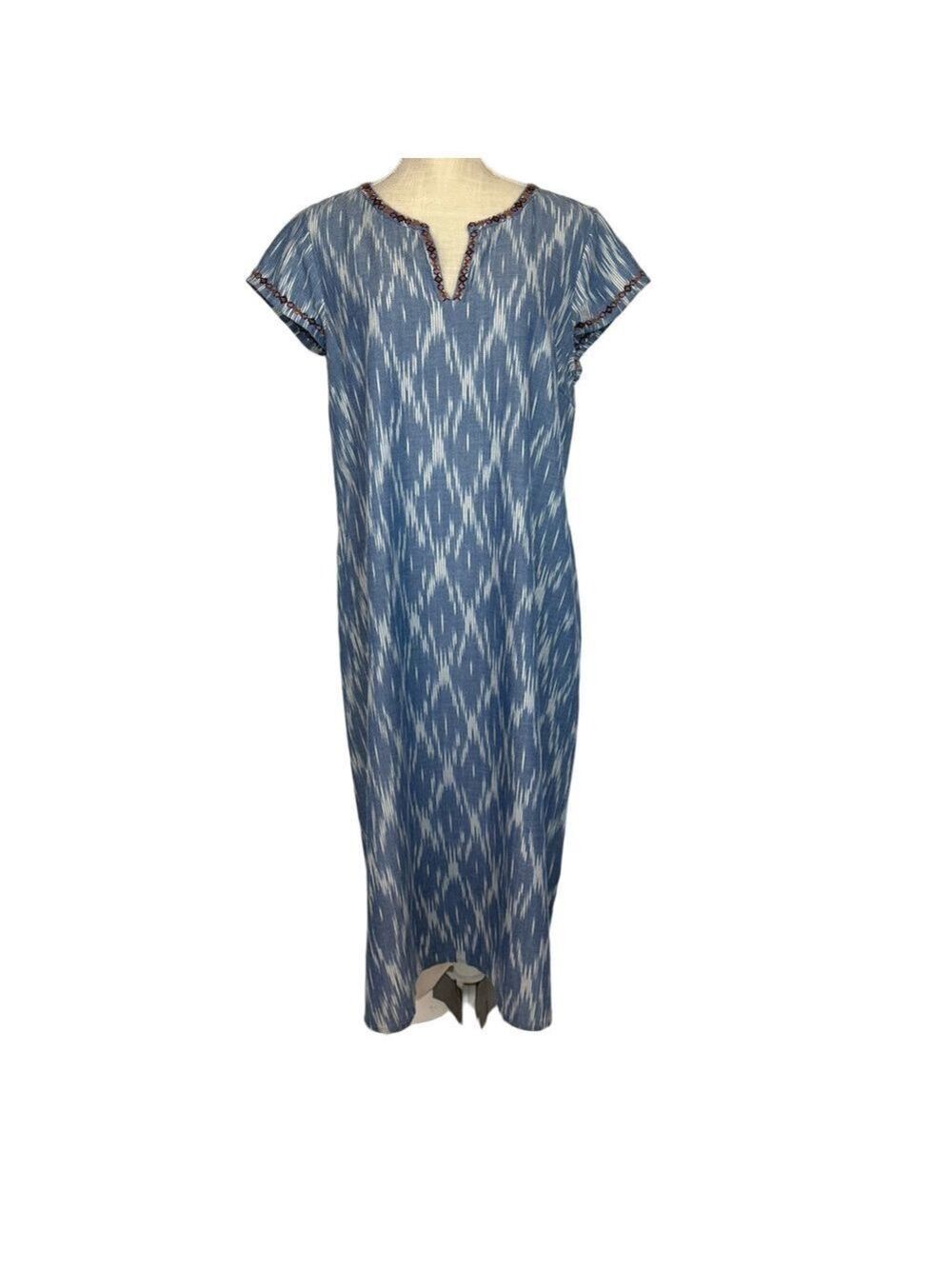 Pure Jill Dress Blue Patterned Midi
Women's Medium A-line